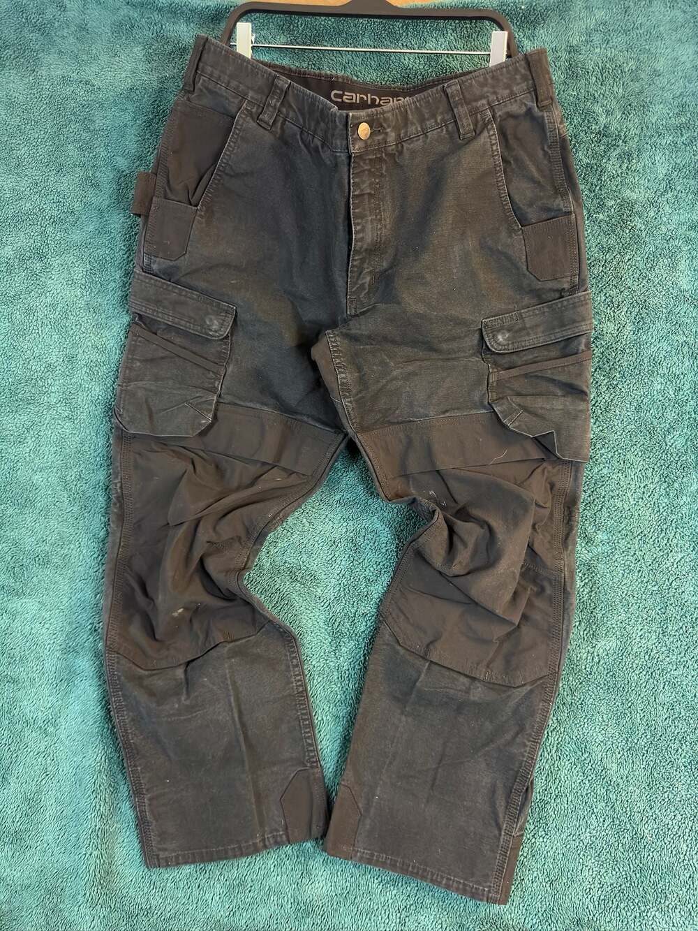 Carhartt Ripstop double knee Cargos Black 38x30